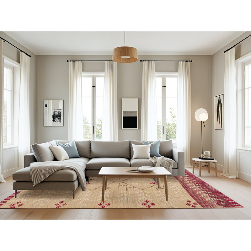 Tapis abstrait moderne 5236, Rectangle 8 pi x 10 pi