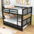 Gurpaige Kids Full Over Full Bunk Bed with Trundle-1654213224