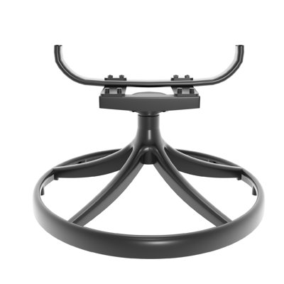 All-weather 5 Cast Aluminum Dining - 4 Swivel Chairs & Rectangular Black Table With Ravishing Feature Smooth Rotation Charming