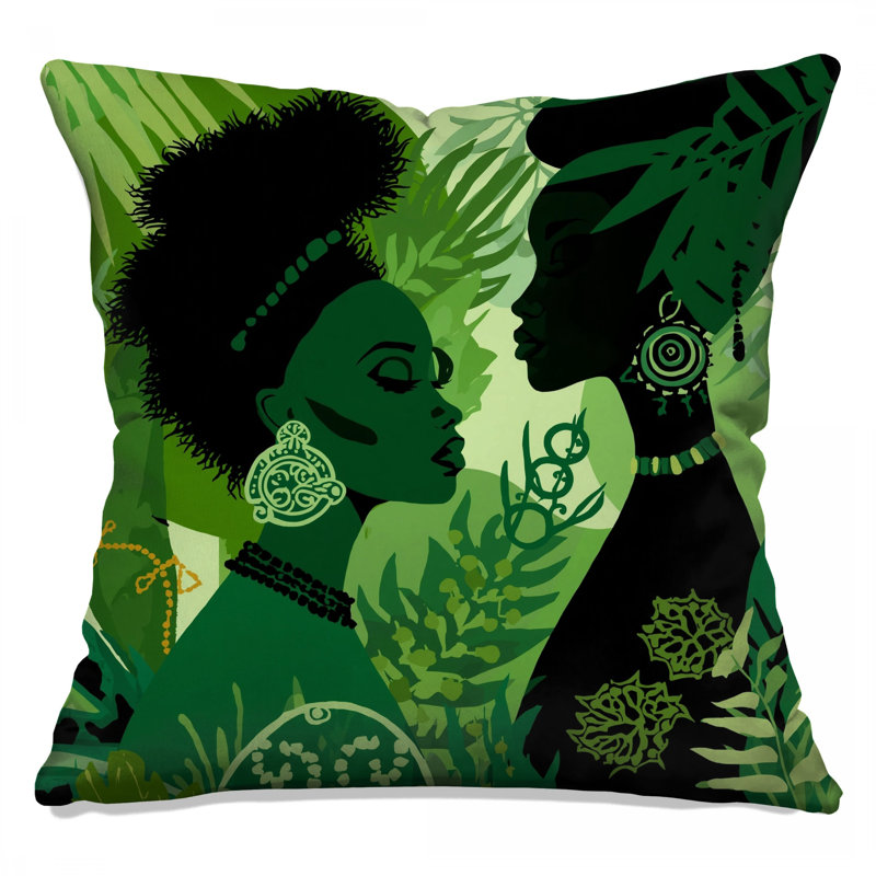 Coussins décoratifs Green Botanical Portrait, 26 x 26 pouces