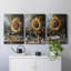 Floral Study Series CLXVII - Ensemble de toiles tendues avec châssis Premium - Prêt à être accroché-751573736
