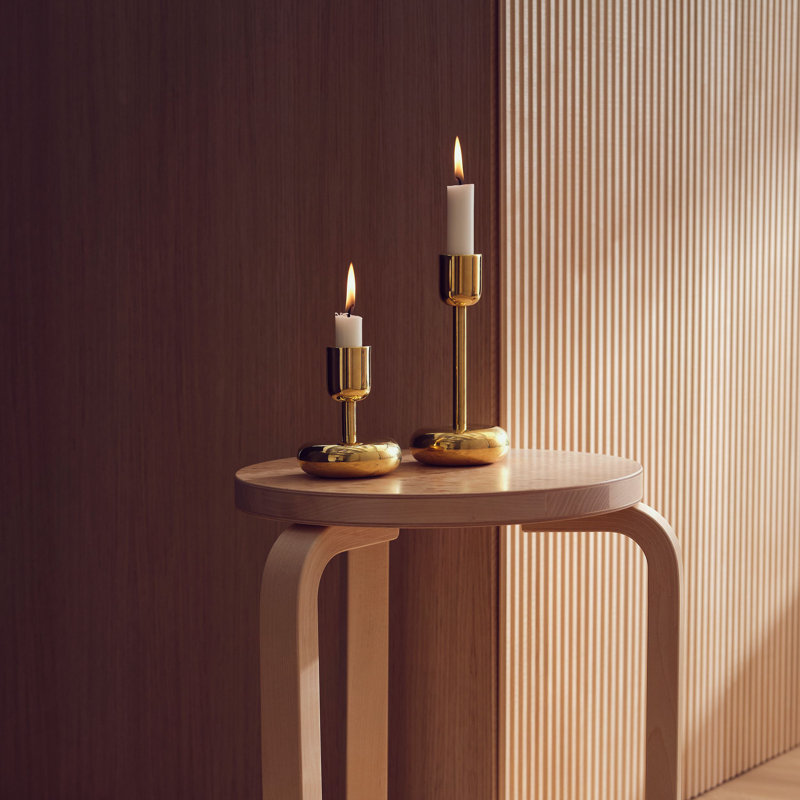 Nappula Candleholder Set of 2 Brass