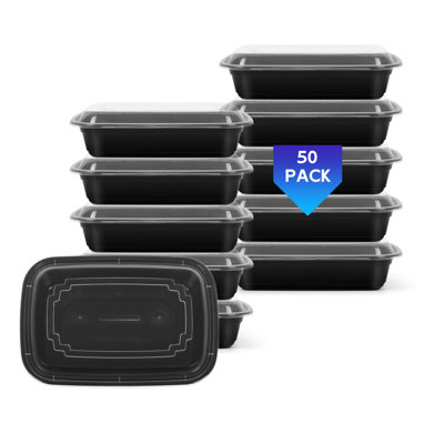 Boîte à lunch jetable A4 - ensemble de 50