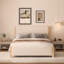 Base de lit tapissier Mid-Century-458173007