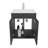Sophia Bathroom Vanity 45 Meka, With Two Drawers And Open Shelf-383085049