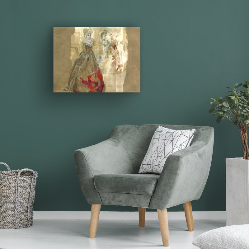Œuvre de bolognaise, «Ute Rathmann An Watteau», H 35 po x l 47 po