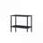 Bookshelf, Industrial 4-Tier Storage | Black | Metal,Synthetic Wood-670773681