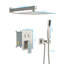 Système de douche carré mural de 10 pouces avec valve brute Topcraft-114861687