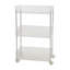 3-Tier Transparent Rolling Storage Cart