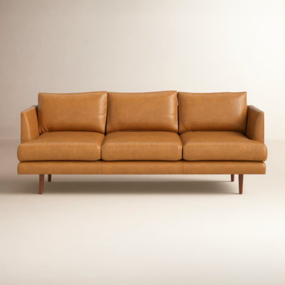 Miller 84" Genuine Leather Sofa