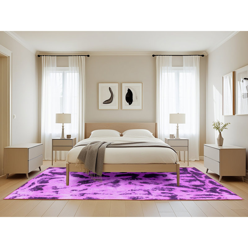 Tapis mauve Jasmain, Rectangle 5 pi x 8 pi