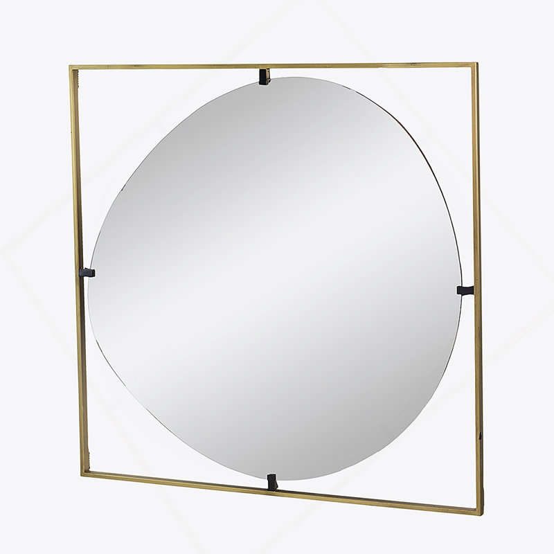 Iron Frame Vertical Rectangle Mirror