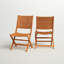 Chaise de patio pliante en teck Brighton