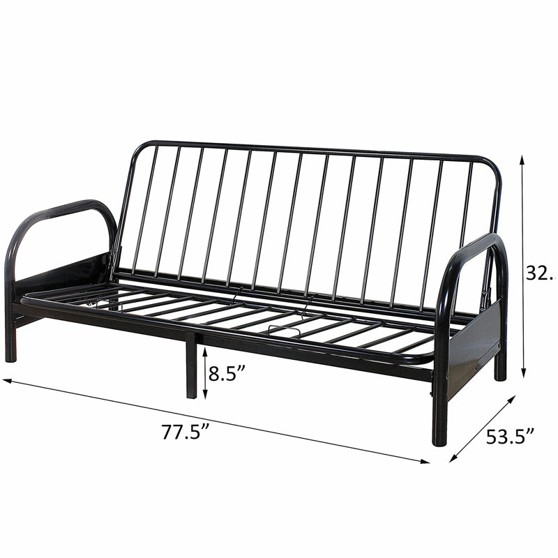 Base de futon ajustable noire