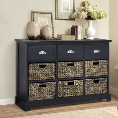Commode décorative à neuf tiroirs Brizeth