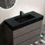 36 po. Meuble-lavabo gris 36 po - Rangement de tiroir tendance et élégant, évier discret, fonctionnalité élégante, fonctionnement abondant, fonctionnement