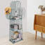 Sukanya 16.6" W 4-Tier Freestanding Metal Bookshelf Storage Organizer Shelving Unit-1521185090
