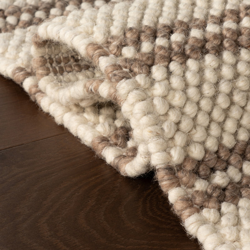 Venit Modern Striped Farmhouse Rug, Rectangle 6' x 9'