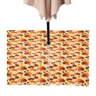 Fall Maple Leaves Water Repellent Tablecloth