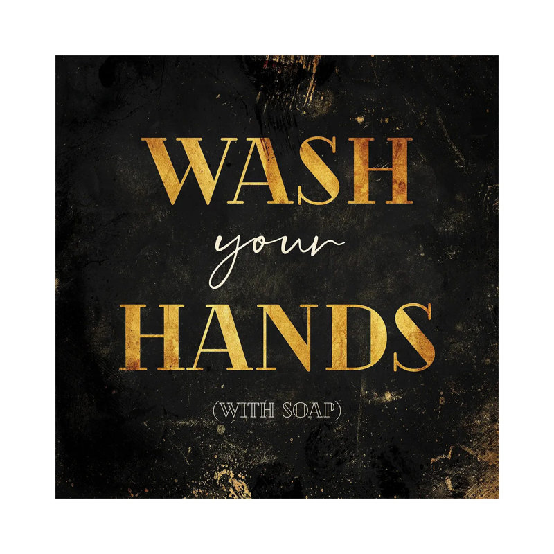 Wash Your Hands By Milli Villa - Wrapped Canvas Art Prints by Milli Villa - Wrapped Canvas Gallery-Wrapped Canvas Giclée