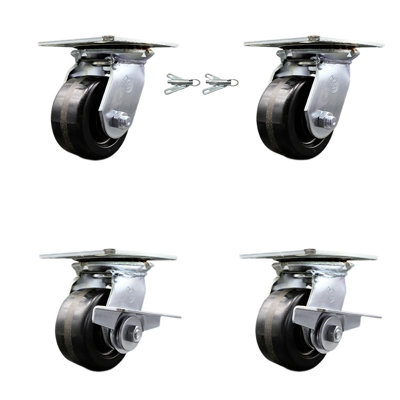4 Piece Phenolic Caster Set