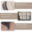 Ensemble repas d'extérieur 7 pièces avec table ronde en osier et coussins peints Parma Parma-1757029708