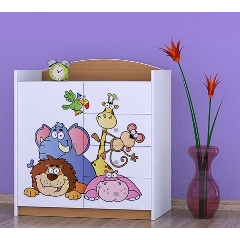 Niemeyer Kids 4 - Drawer Combo Dresser, Beech
