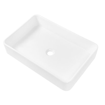 Modern 24"X16" Ceramic Sink For Bathroom - To Acids 24X16 Rectangular Style & Long Lasting