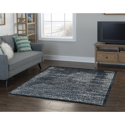 Tapis bleu marine Ephraim