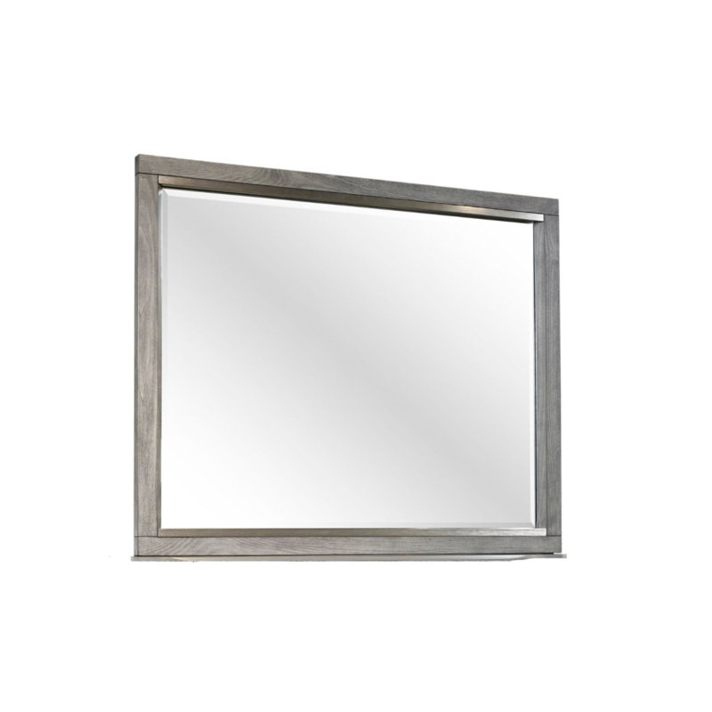 Miroir gris biseauté gris Idée de cadeau