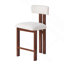 Tabourets ronds élégants de 26,5 po à dossier bas avec siège rembourré confortable et structure en métal pour la cuisine et la salle à manger-607516781-607516783
