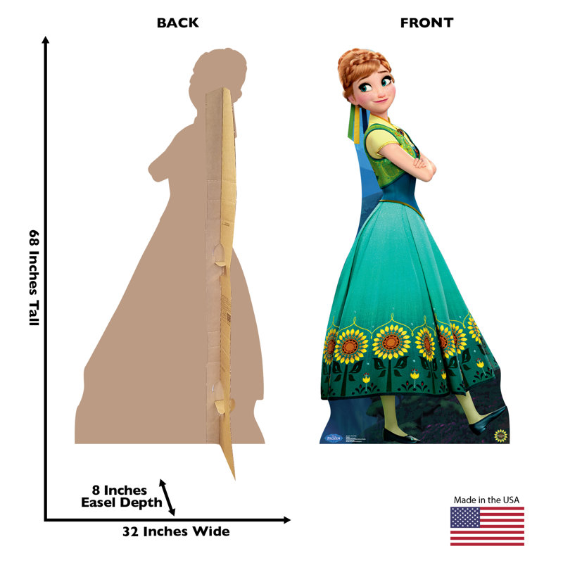 Frozen Fever Anna Floral Cardboard Stand-Up