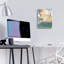«Blue Fade No. 1» par Jan Weiss, art mural en verre acrylique