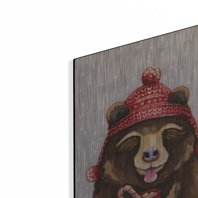 «Hot Chocolate Bear» par Lucia Stewart, H 16 po x l 12 po