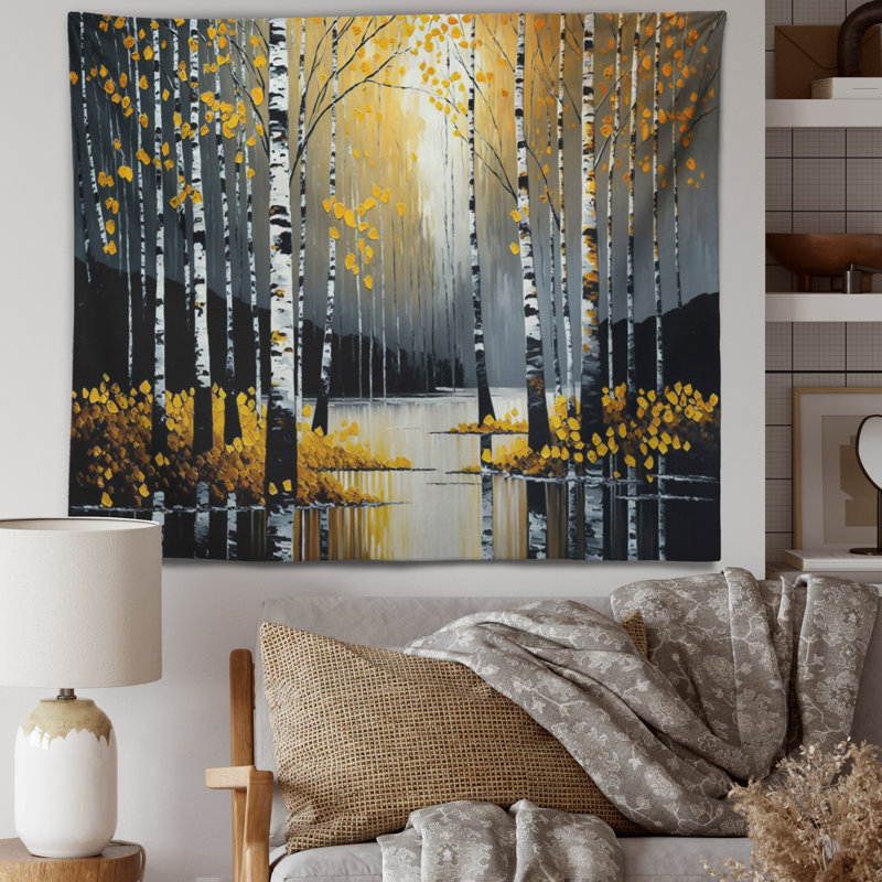 - Tapisserie murale paysage, H 50 po x l 60 po