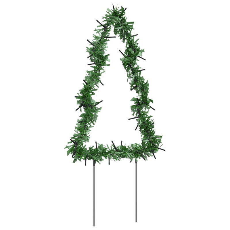 The Holiday Aisle® Christmas Light Decorations With Spikes 3 Pcs Tree 50 Leds 11.8"