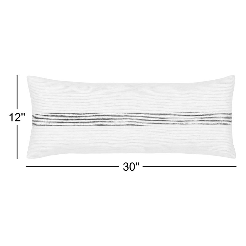 Cason Embroidered Wool Reversible Throw Pillow, Pillow Cover Only - No Insert