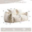 Canapé surdimensionné en peluche moelleux avec coussins en lapin rembourré de mousse haute densité, aucun assemblage requis