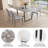 Lakishia 5-Piece Rectangular Dining Table Set with 4 Chairs for Dining Kitchen Room-421501604