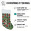 Chaussette de Noël bringée Shih Tzu