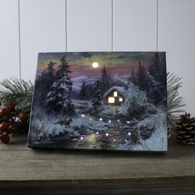 Hutzler - Toile de table éclairée 8 x 6 Twilight Hideout