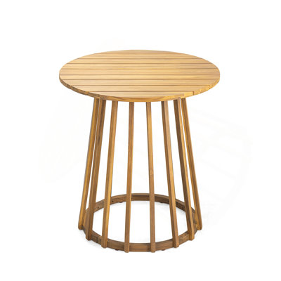Outdoor Round Top Acacia Wood Dining Table,Round Bistro Table