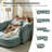 Dayman 125"W 6-Piece Modern Storage Convertible Sectional Sofa with End Table-100235133