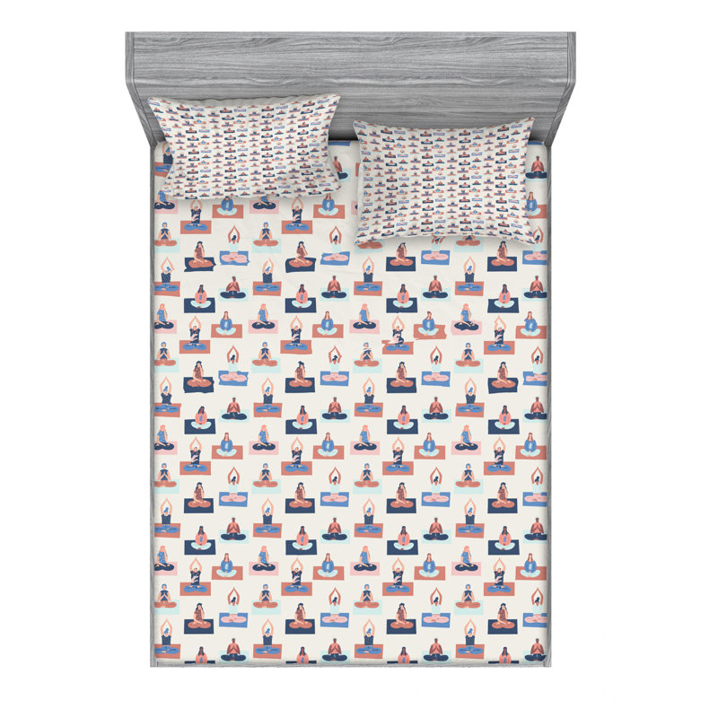 Microfiber Sheet Set, Queen Sheet Set with Fitted Sheet