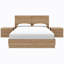 Ensemble de chambre à coucher 4 pièces avec tête de lit Douglas, cadre de lit à lattes, 2 tables de chevet-1810974444-1783080703