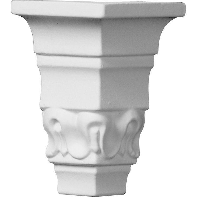 Endurathane Outside Corner Moulding (matches moulding MLD03X01X03BE), 1 1/2"P x 3 1/8"H, Factory Primed