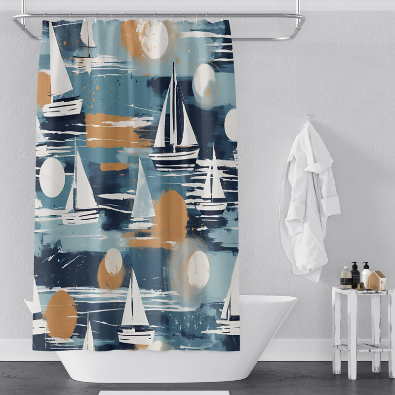 Rideau de douche Gwenllian, H 72 po x l 70 po
