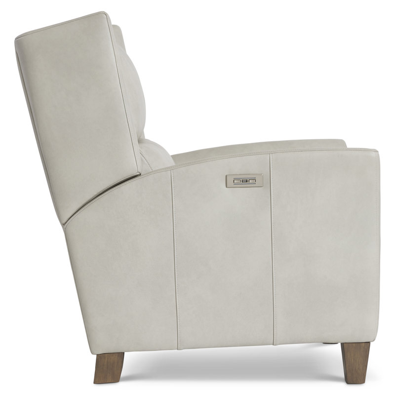 Weller 32.3" Wide Genuine Leather Power Wing Chair Recliner