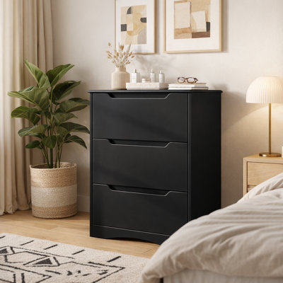 Michiaki 23.6" W 3-Drawer Dresser 