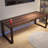 Light walnut colo rectangular solid wood desk-1561629684